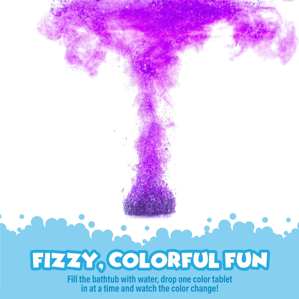 Tub Works Bath Color Fizzies pair with Bath Paint for extra color fun