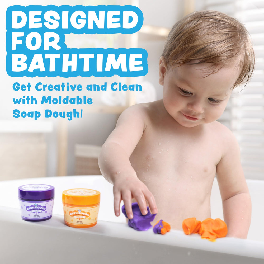Tub Works Bath Dough orange jar invites playful shaping and fruity scent