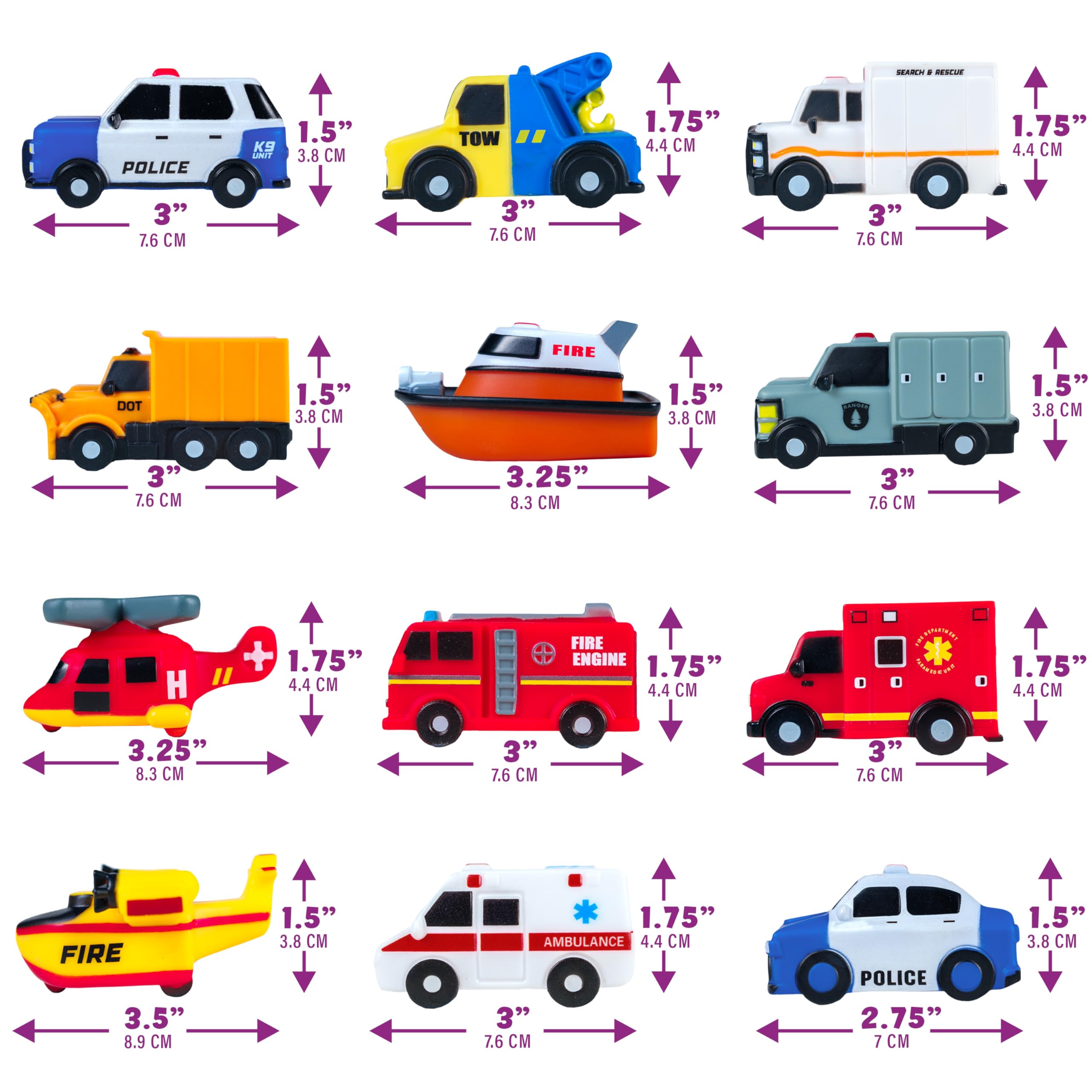Tub Works Emergency police K9 unit light-up bath toy enhances colorful water adventures