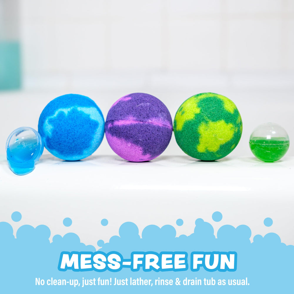 Tub Works non-toxic label highlights kid-safe, paraben- and phthalate-free formula.