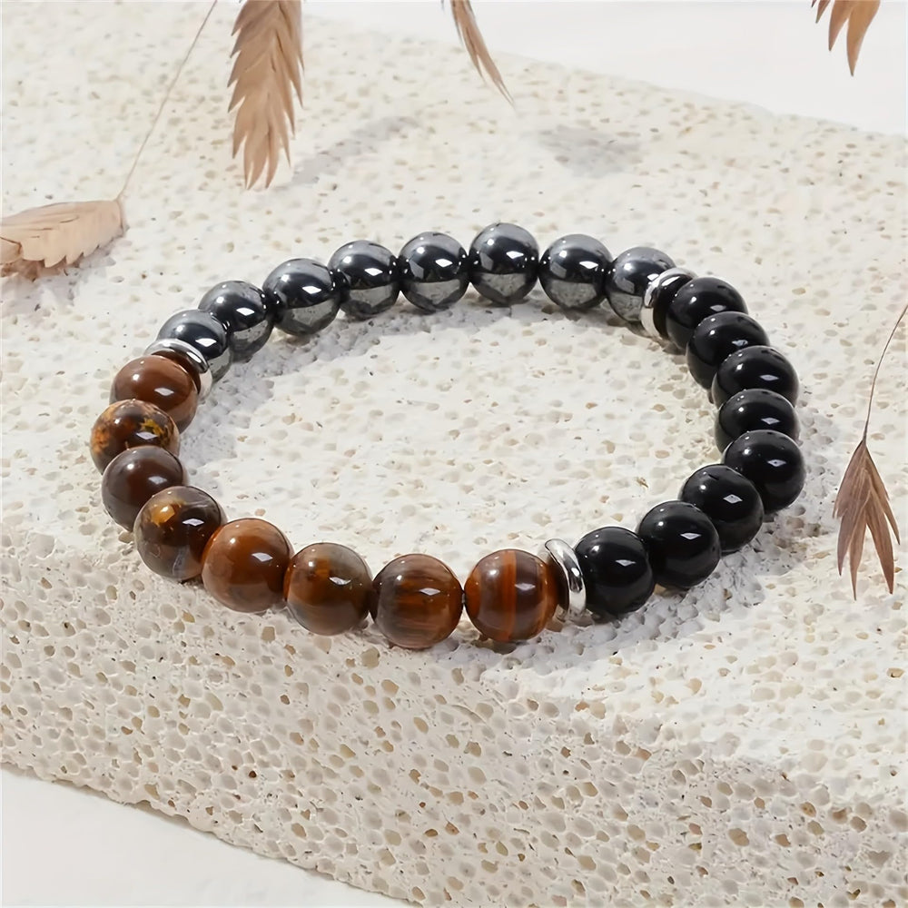 TUBIANCA Black Tourmaline beads close-up highlighting a protective energy shield.