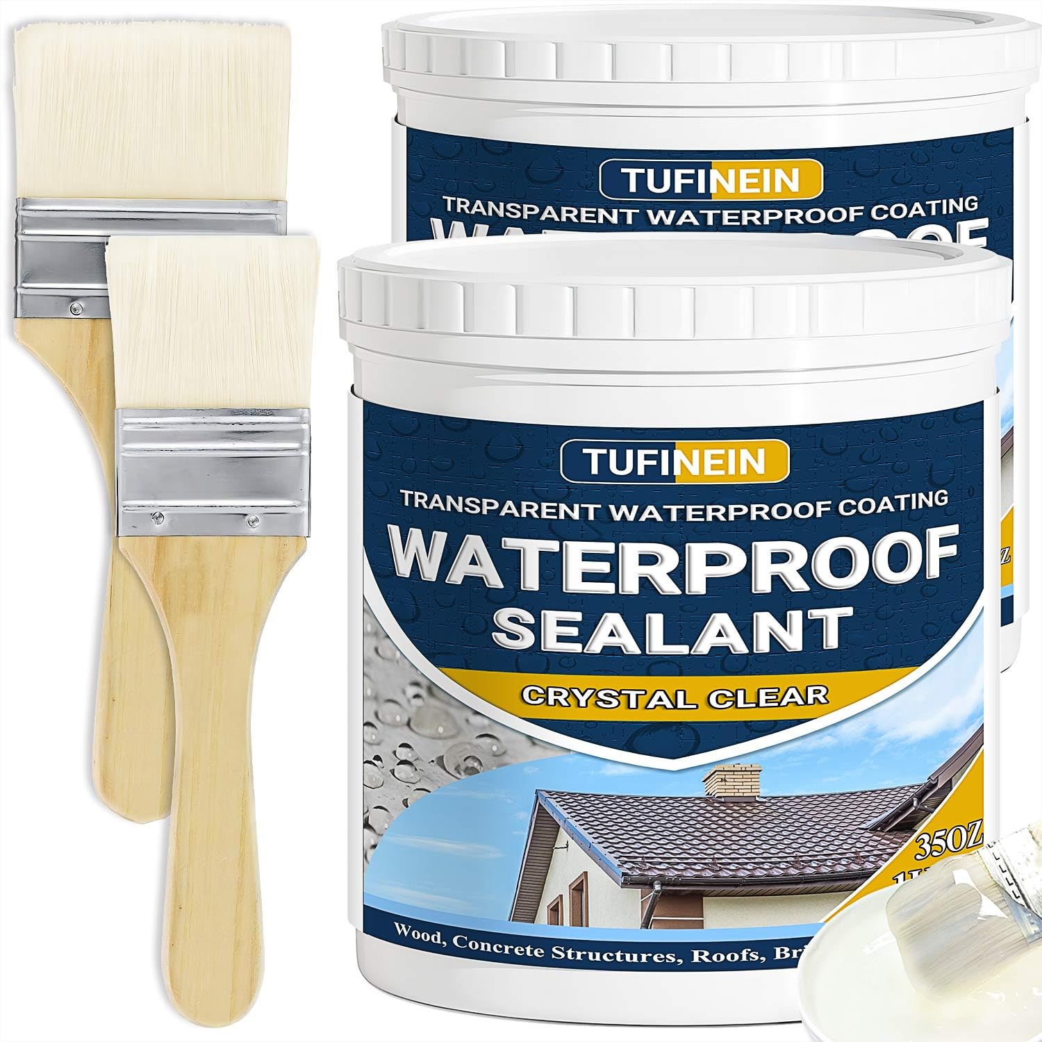 Tufinein waterproof sealant bottle front view for indoor outdoor projects.
