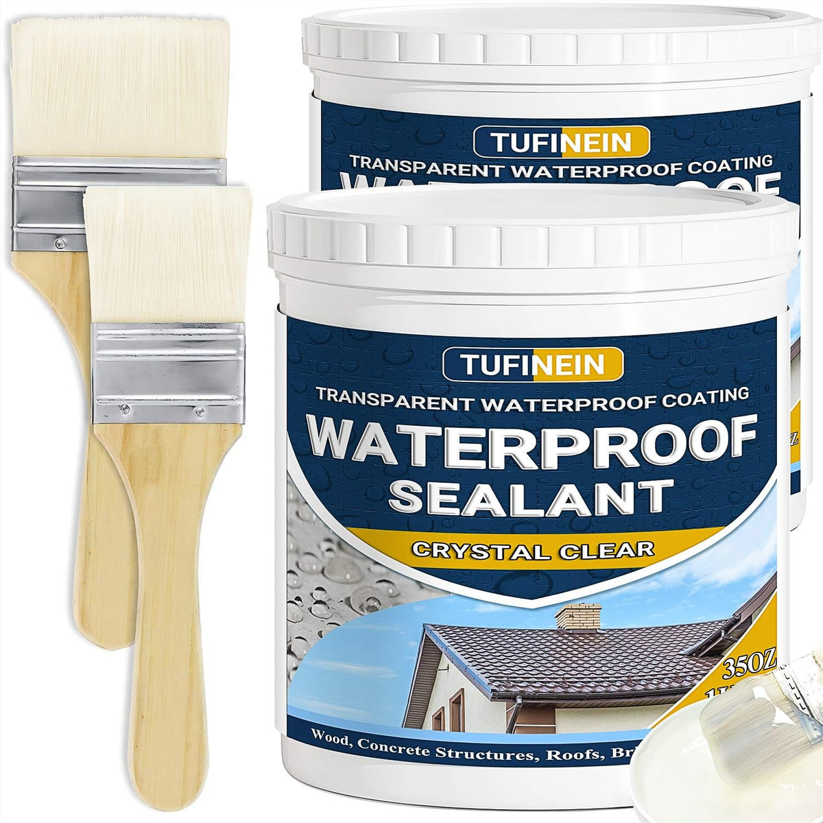 Tufinein waterproof sealant bottle front view for indoor outdoor projects.