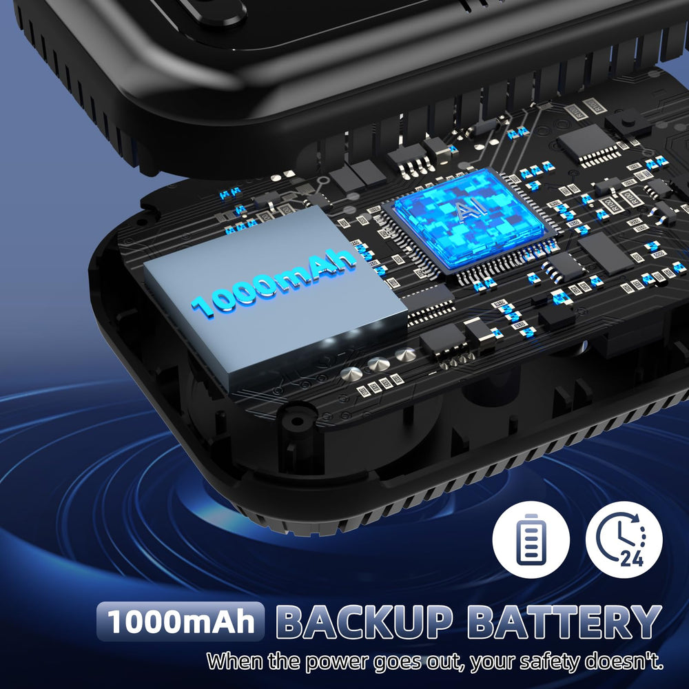 TUIKEN rotating LCD screen lets you adjust viewing angle for easy placement.