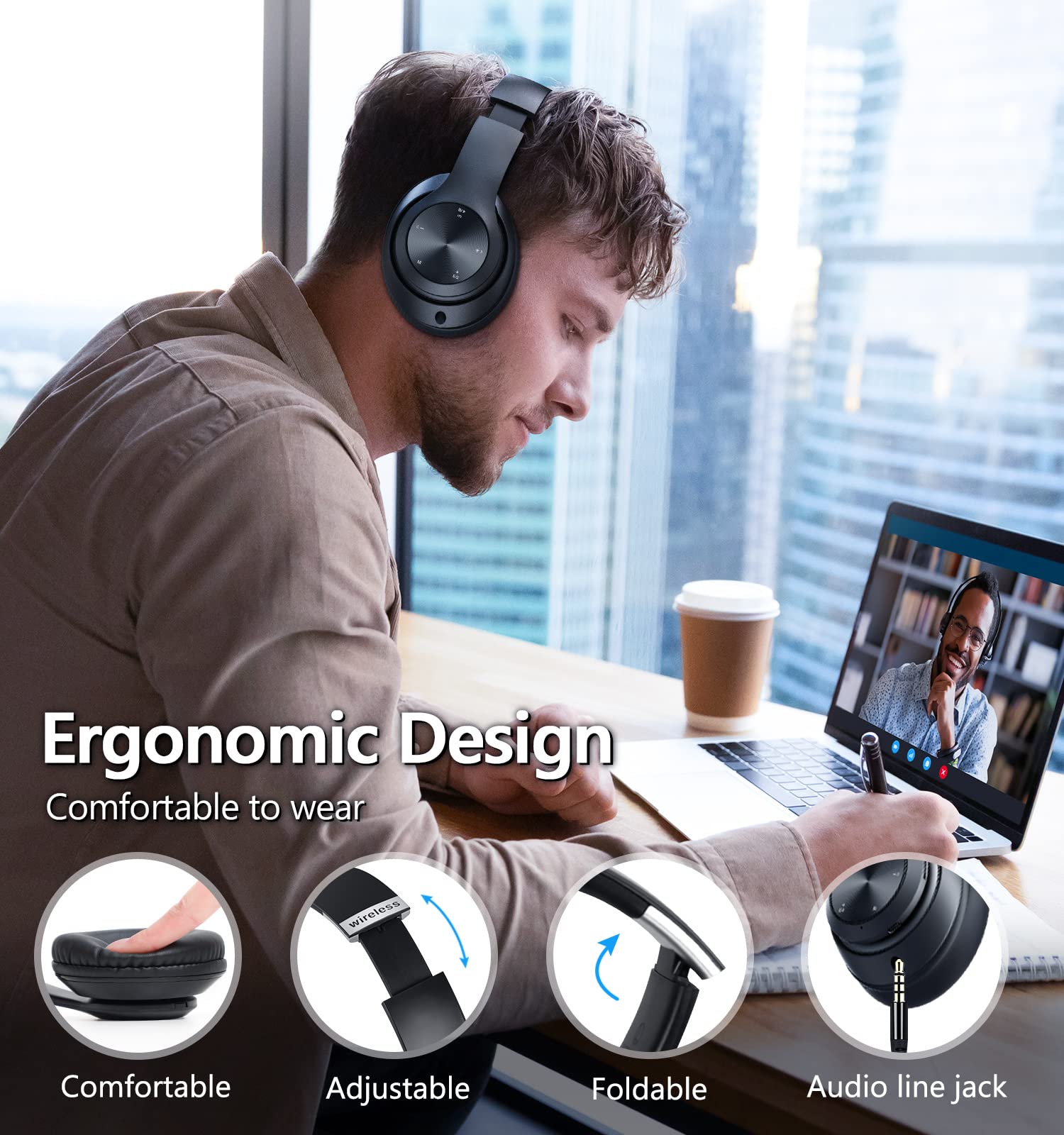 Tuitager headphones with six EQ modes for personalized sound