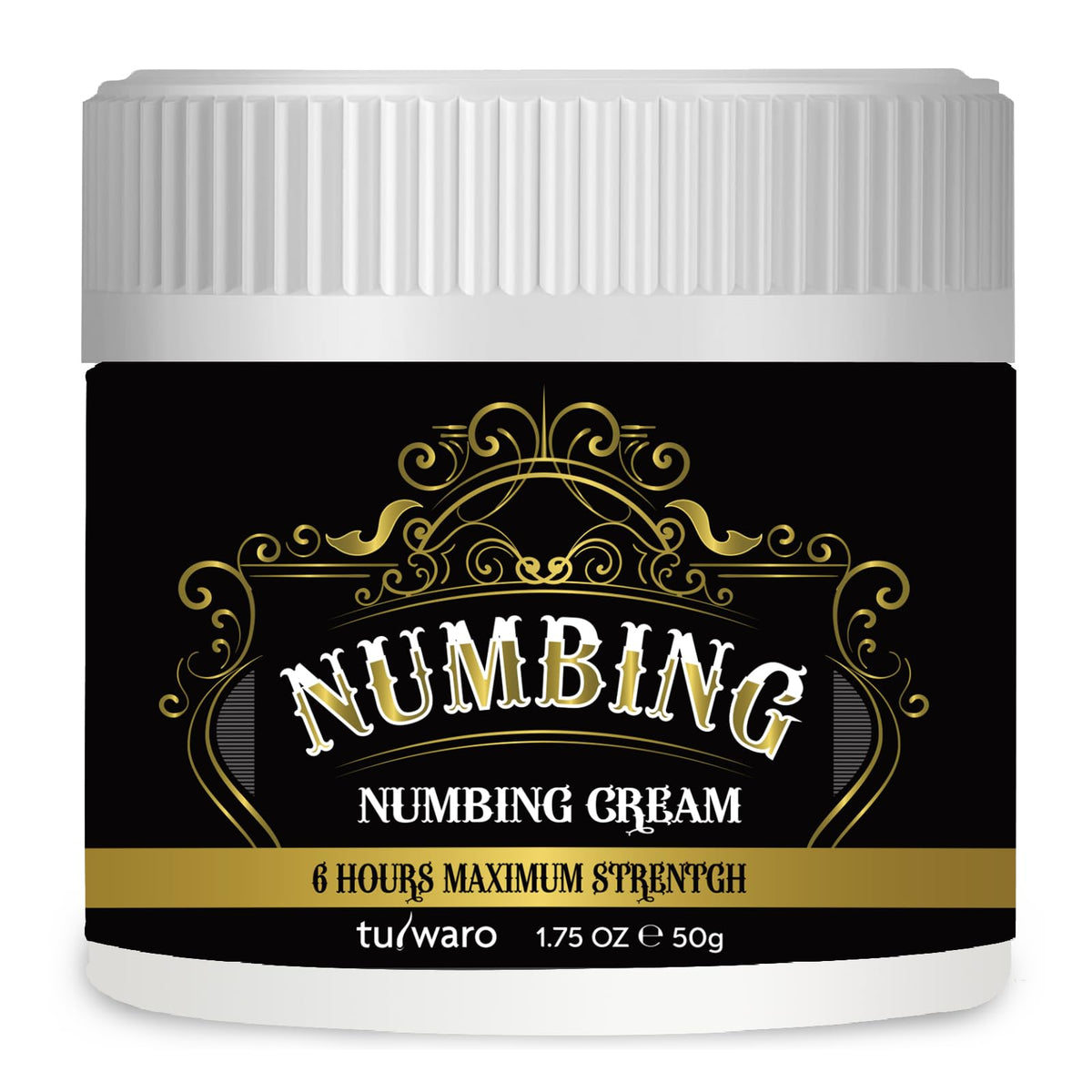 Tuiwaro Numbing Cream extra-strength bottle ready for long-lasting relief.