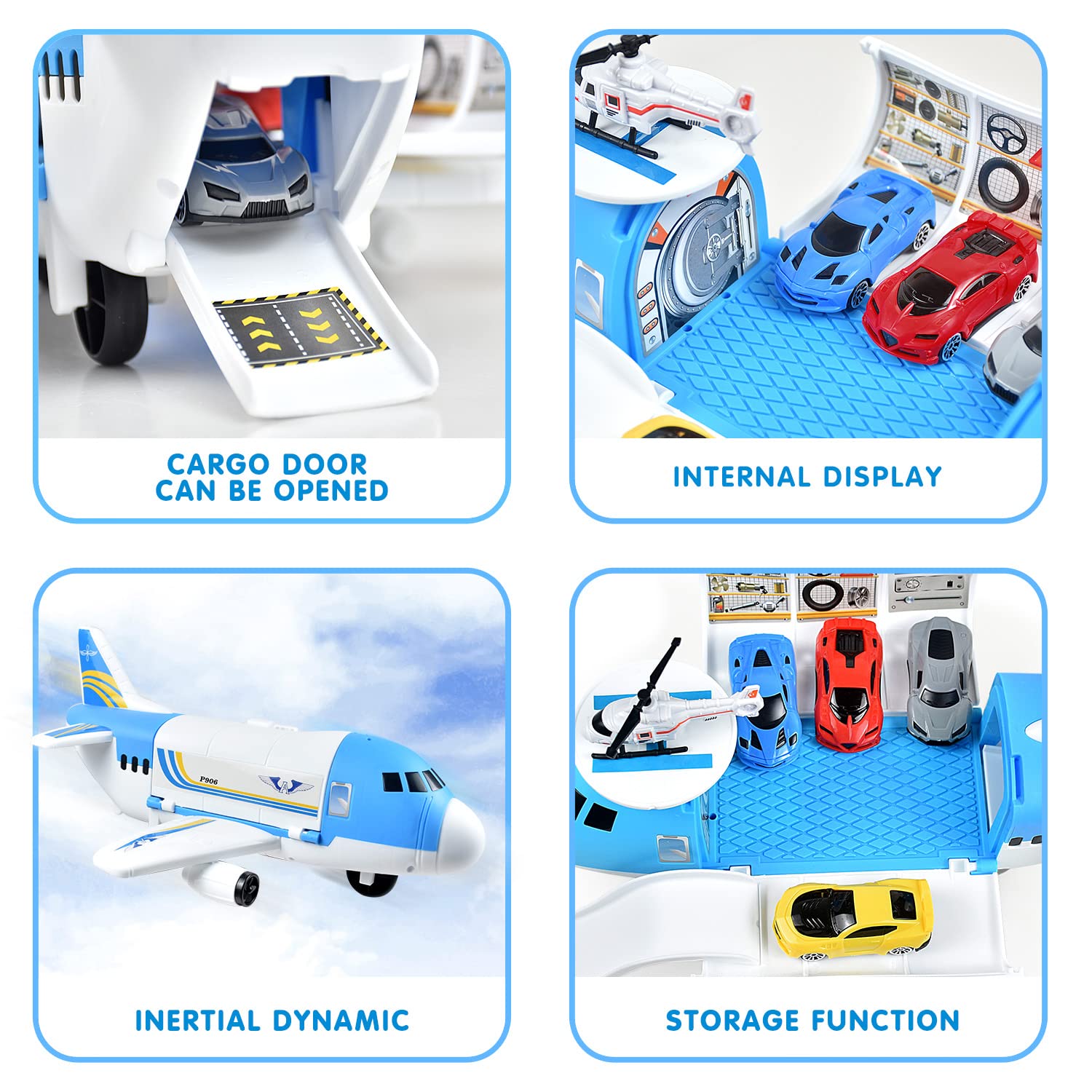 Tuko friction-powered airplane toy glides smoothly across flat surfaces