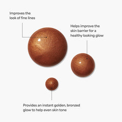 TULA Bronze Boost Glow drops dispense, adding instant luminous glow
