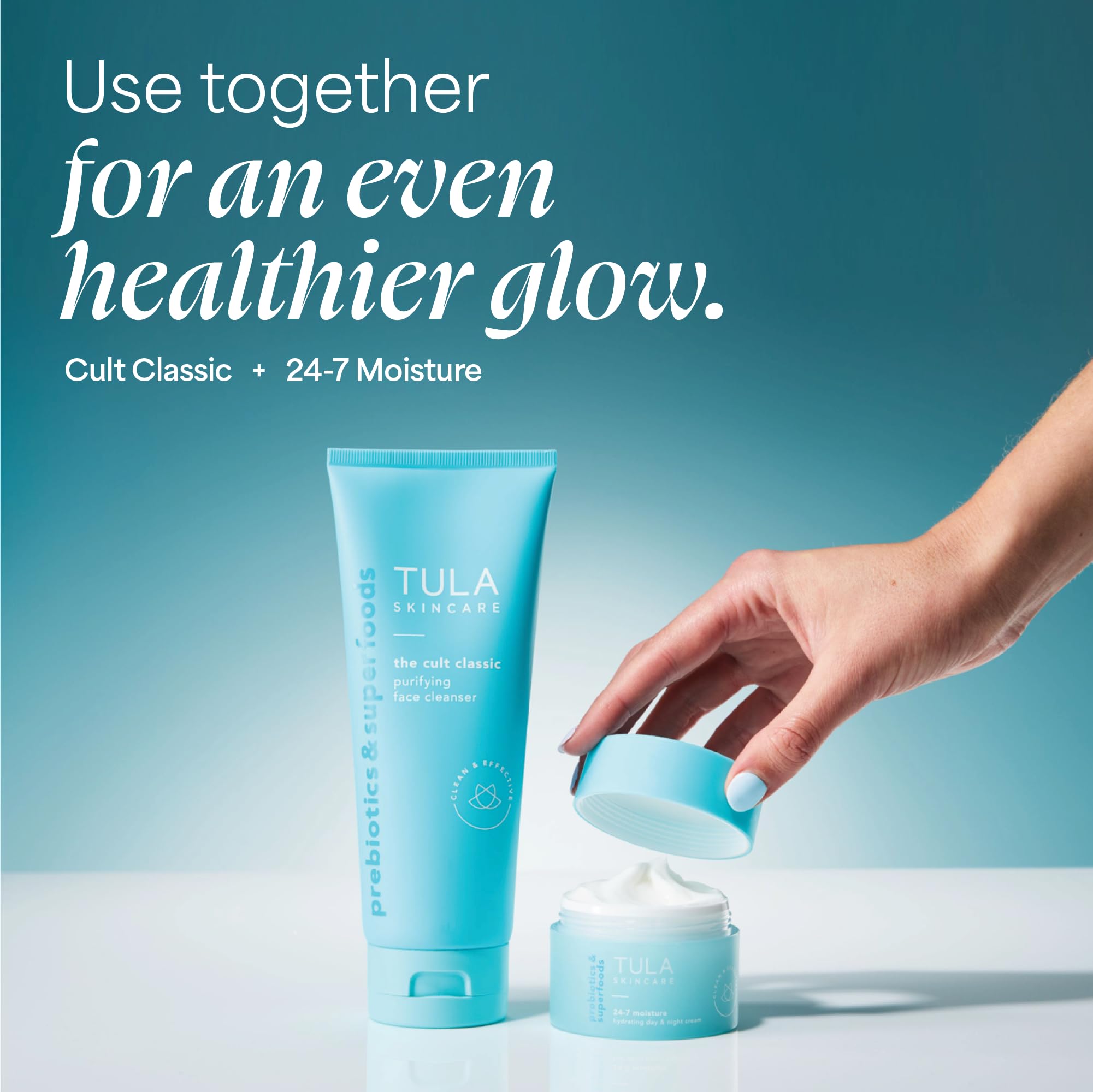 Soft-lather close-up demonstrating nourishing cleanse by TULA.