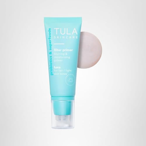 TULA Face Filter Luna on-face look ready for makeup with smooth coverage.