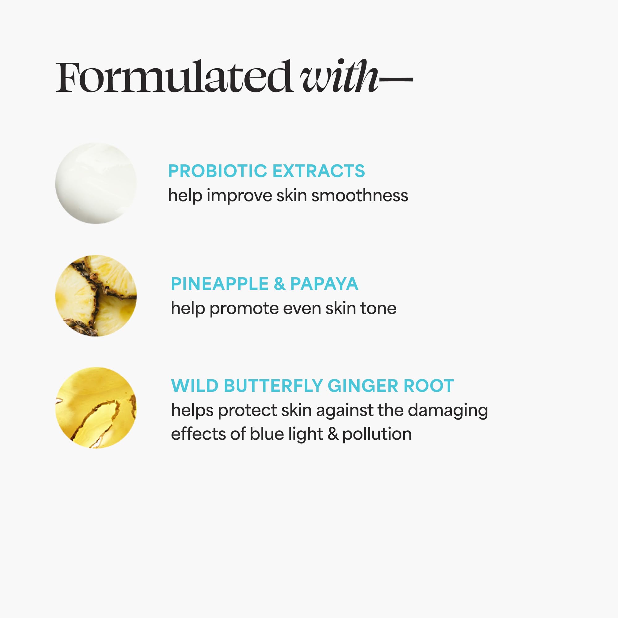 TULA Protect + Glow SPF 30 label indicating broad-spectrum protection