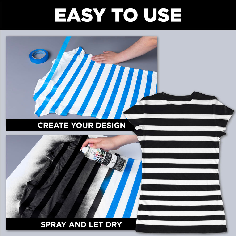 Tulip ColorShot fast-drying black on cotton tote showcasing quick color.