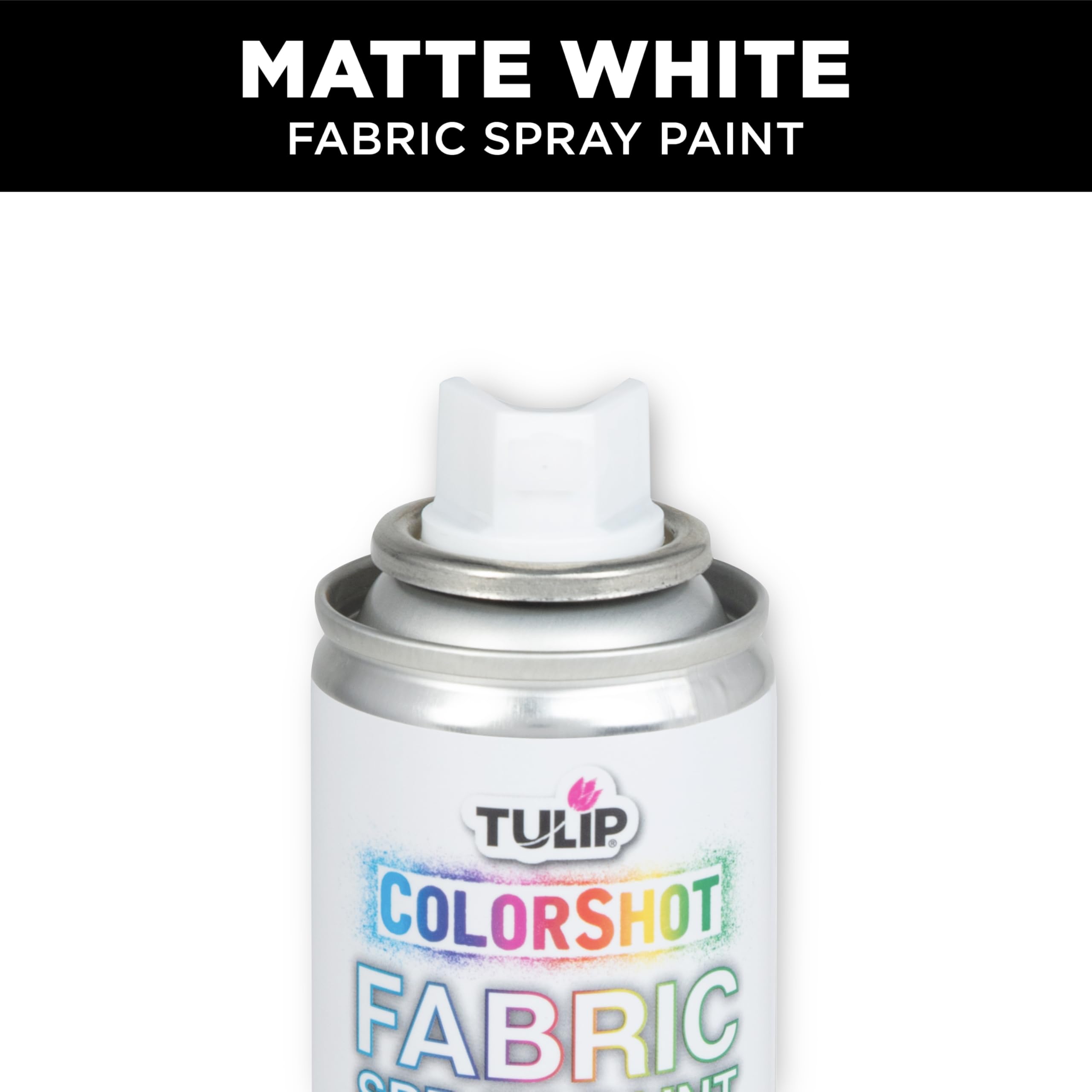 Tulip ColorShot stencil use highlighting bold color with precise spray control.