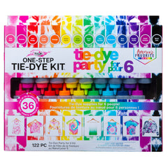 Tulip One Step 18-color dye bottles for vibrant party-ready tie-dye.