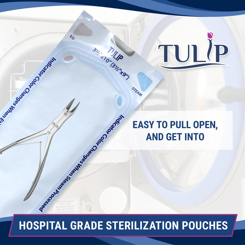 Tulip sterilization pouches simplify workflow in clinics and salons.