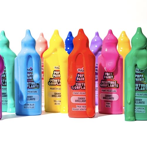 Tulip Puff Paint adds subtle 3D texture to clothing and accessories.