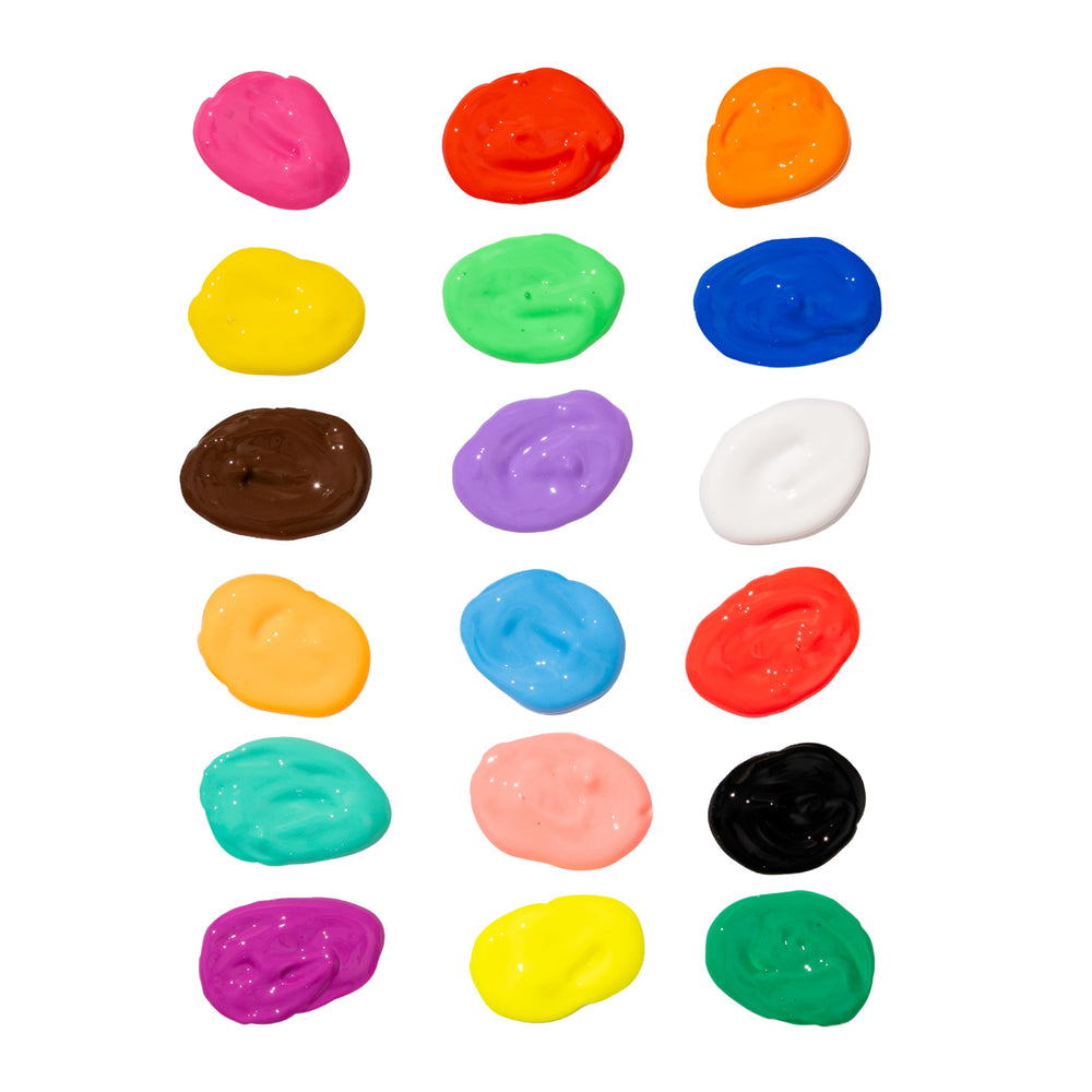 Tulip Puff Paint easy-squeeze bottles enable precise detailing.