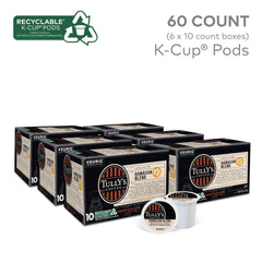 Tully's Hawaiian Blend K-Cup closeup emphasizing aroma and balance