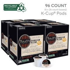 Tully's Hawaiian Blend packaging box suitable for gifting or pantry storage.