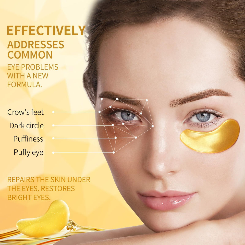 Tunbot eye masks under eyes during application for refreshing results.