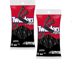Tundras Twizlers Twists black licorice bags show soft chewy texture for gifting