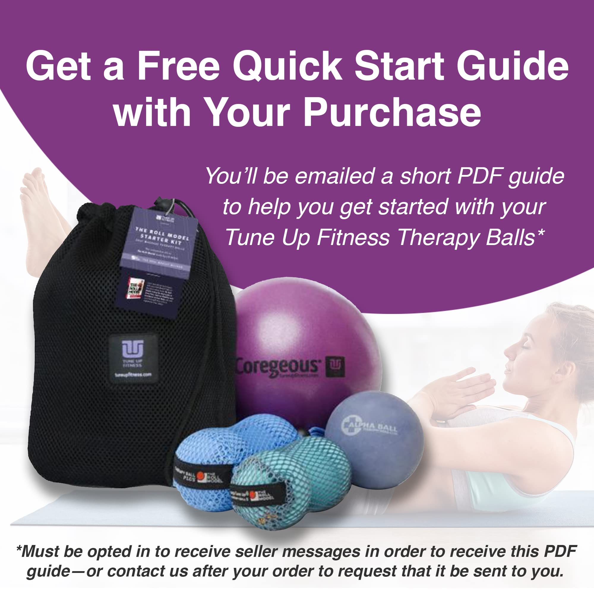 Tune Up Fitness Coregeous Ball with soft exterior aiding comfortable rolling and core work.