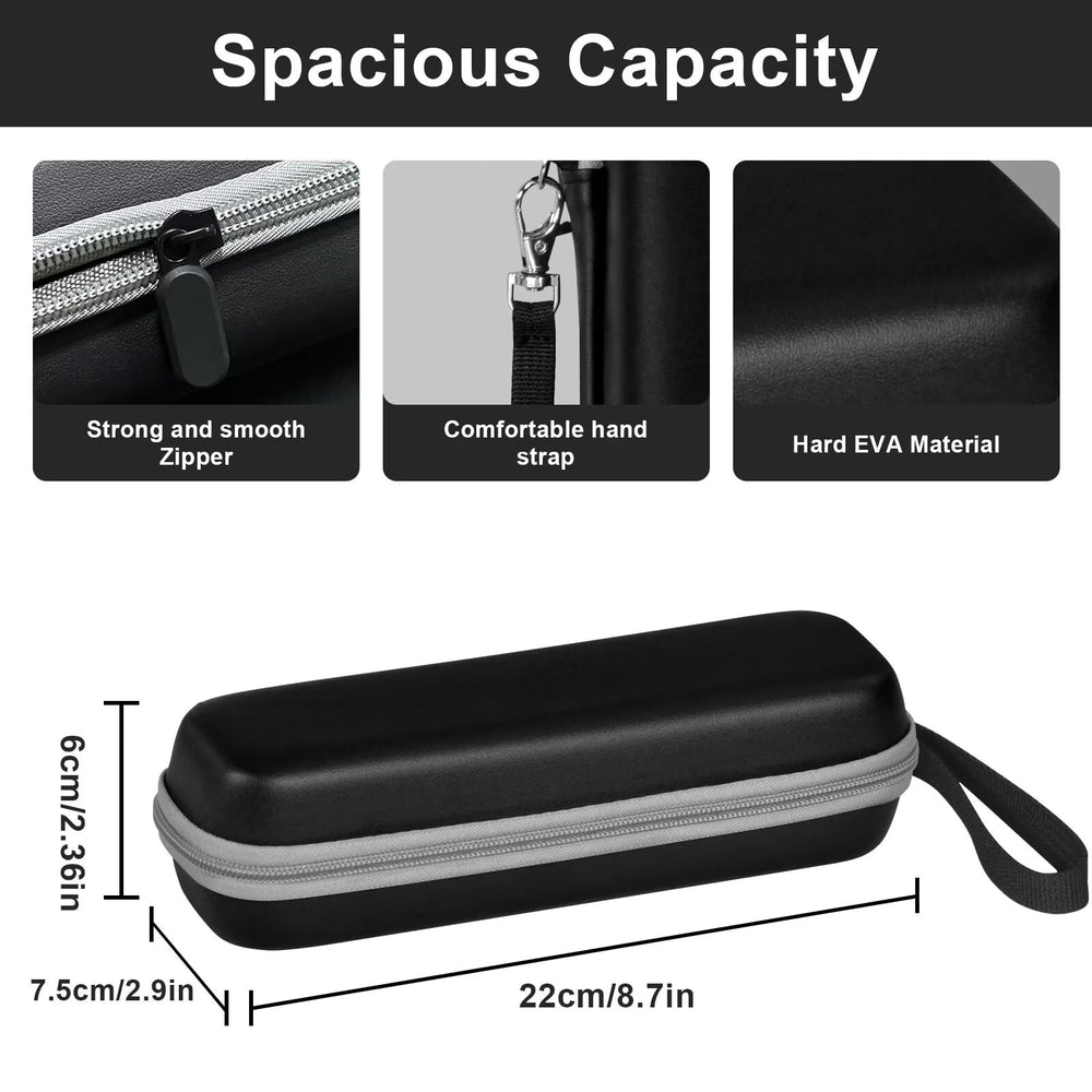 Tunyinsh toothbrush travel case inside compartments keeps heads and cords organized.