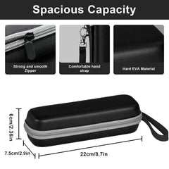 Tunyinsh toothbrush travel case inside compartments keeps heads and cords organized.