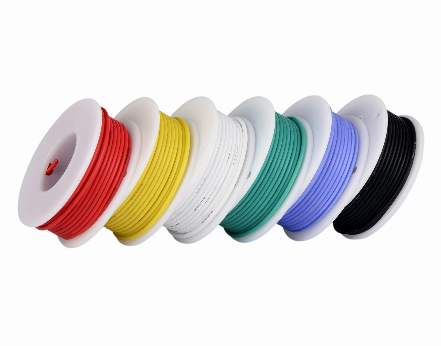 TUOFENG 18 AWG green silicone wire spool easy to strip and solder