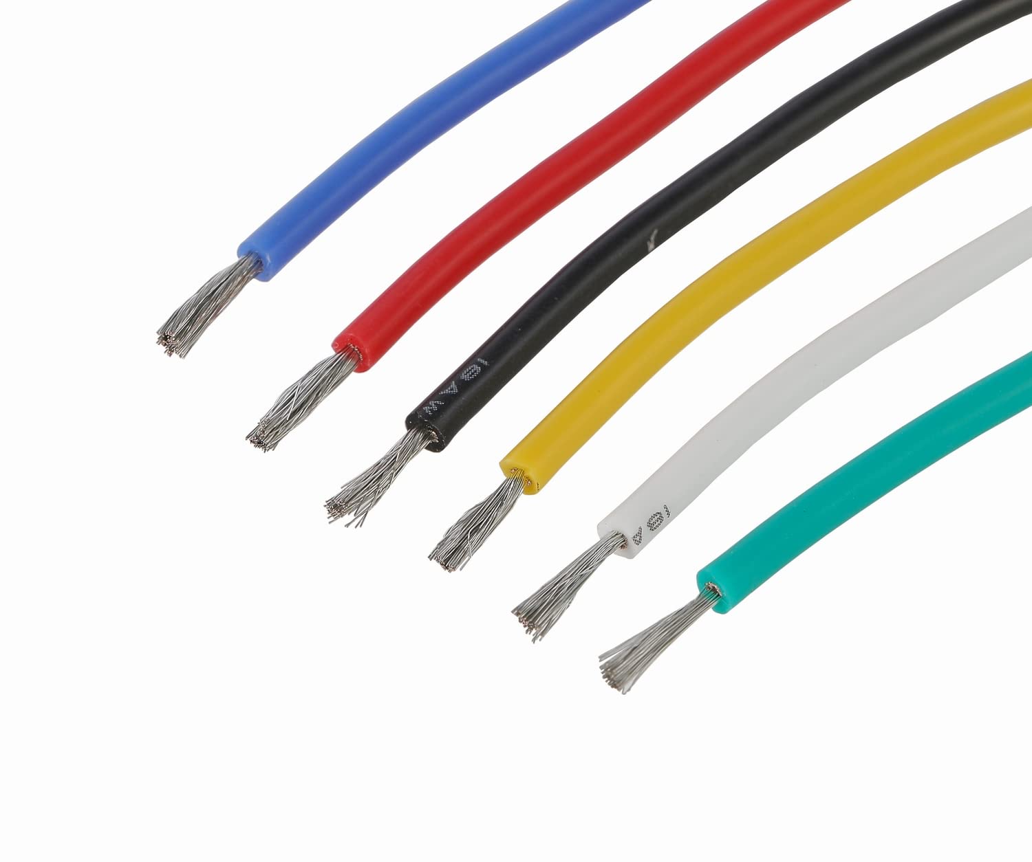TUOFENG 18 AWG white silicone wire spool for color-coded electronics