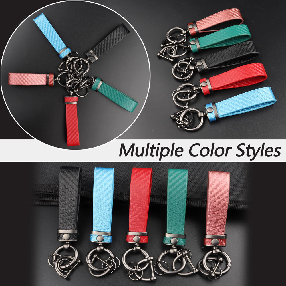 Turcee leather keychain with belt-pocket-friendly design keeps keys organized.