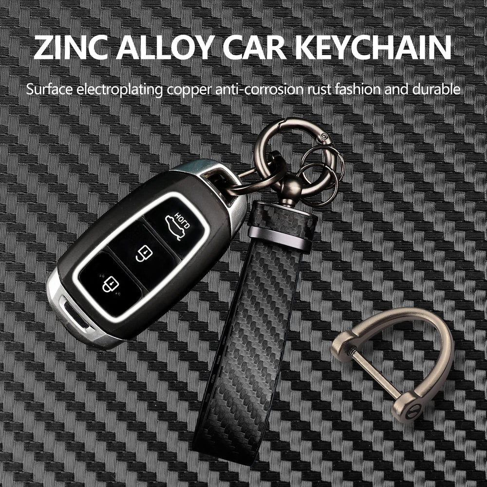 Turcee leather keychain shows a quick-release hinge for flexible key handling.