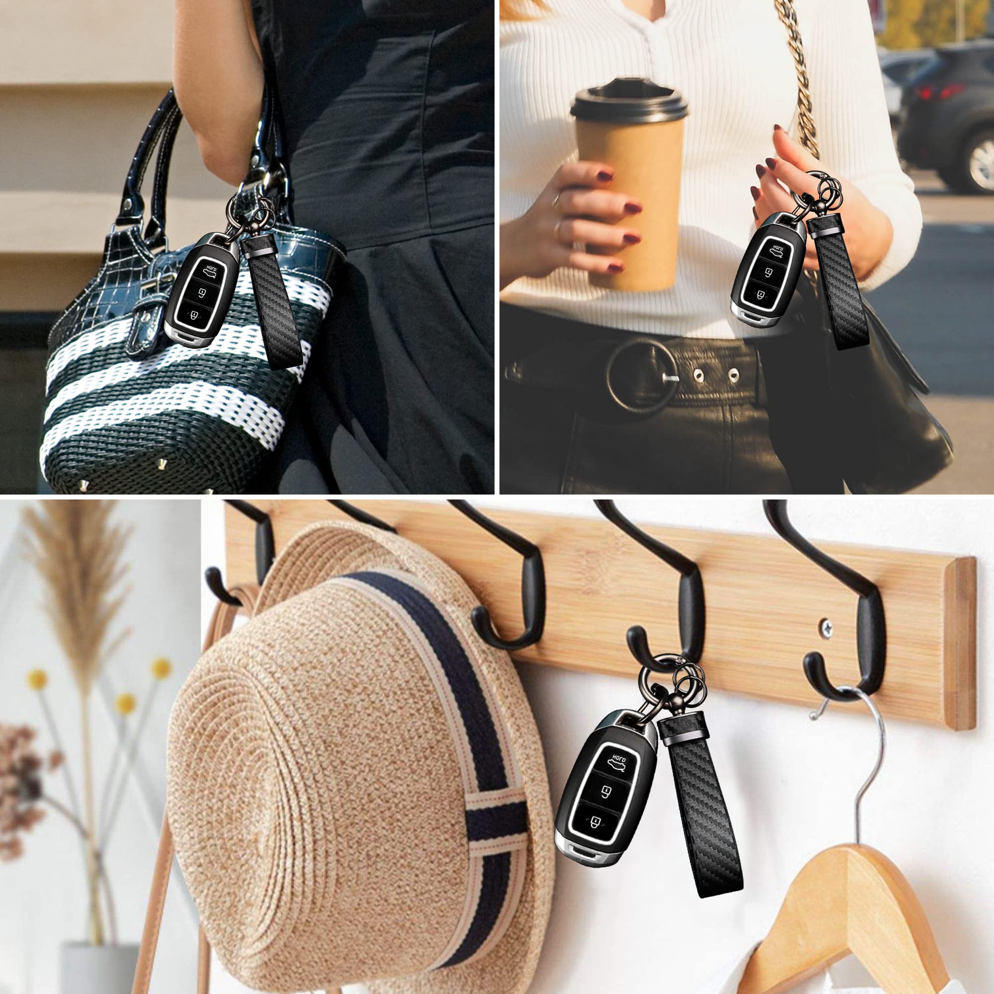 Turcee leather keychain offers wide compatibility with most car keys and accessories.