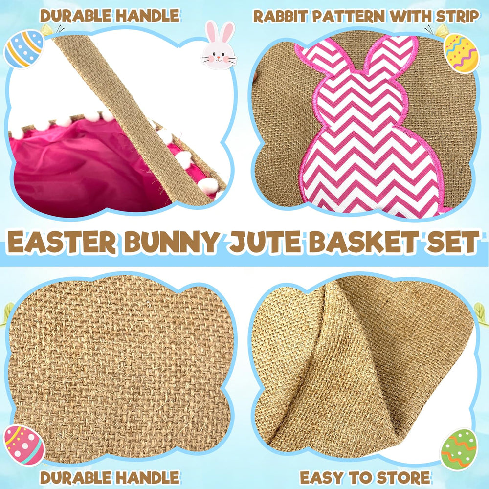 Turnmeon Easter basket with lightweight handle for simple carrying by kids