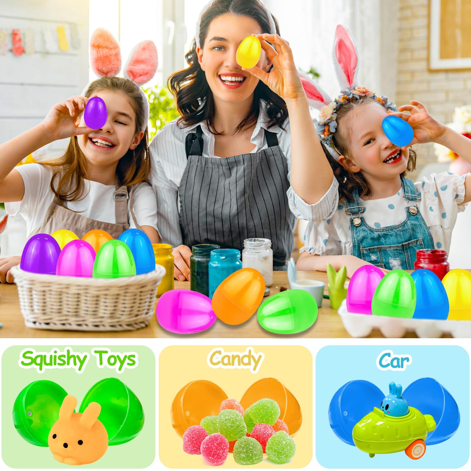 TurnMeon eggs pack in bulk, durable and reusable for celebrations