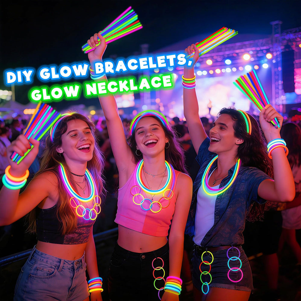 TURNMEON glow bracelet assembly highlights versatile, safe glow accessory options.