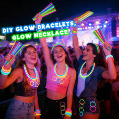 TURNMEON glow bracelet assembly highlights versatile, safe glow accessory options.