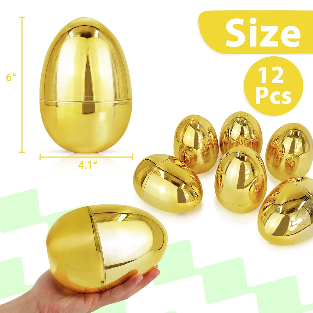 TURNMEON golden Easter egg close-up showing durable metallic finish.