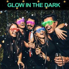 TURNMEON LED Glasses green glow perfect for outdoor events and leafy party vibes.