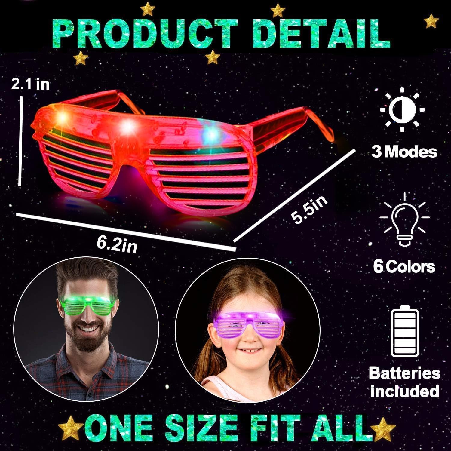 TURNMEON LED Glasses purple glow enhance nightlife and stage performances.