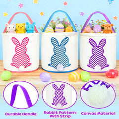 TURNMEON personalized Easter basket with blank side for DIY creativity.