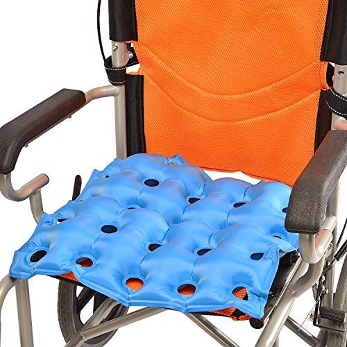 TURNSOLE waffle cushion placed on a wheelchair for versatile use.
