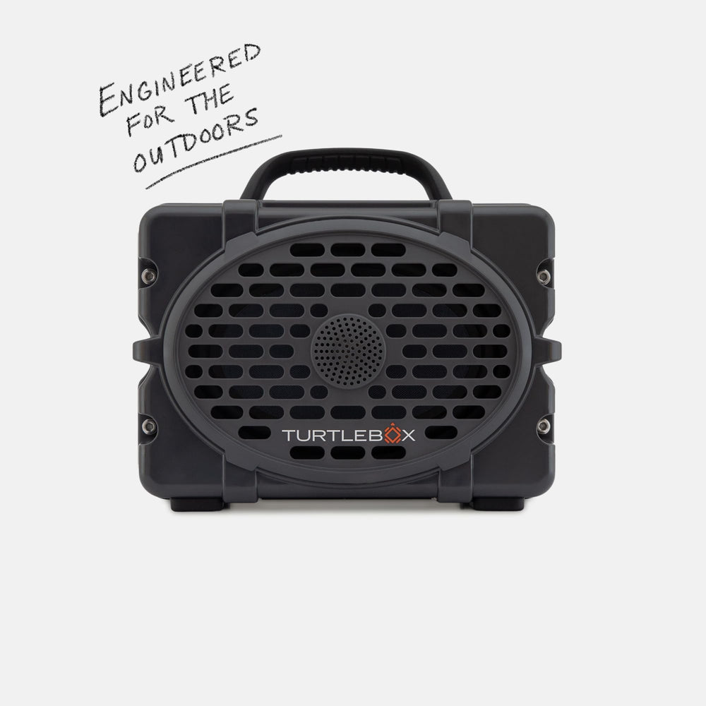 Turtlebox Original Gen 3 close-up bass driver delivers deep tones at high volume