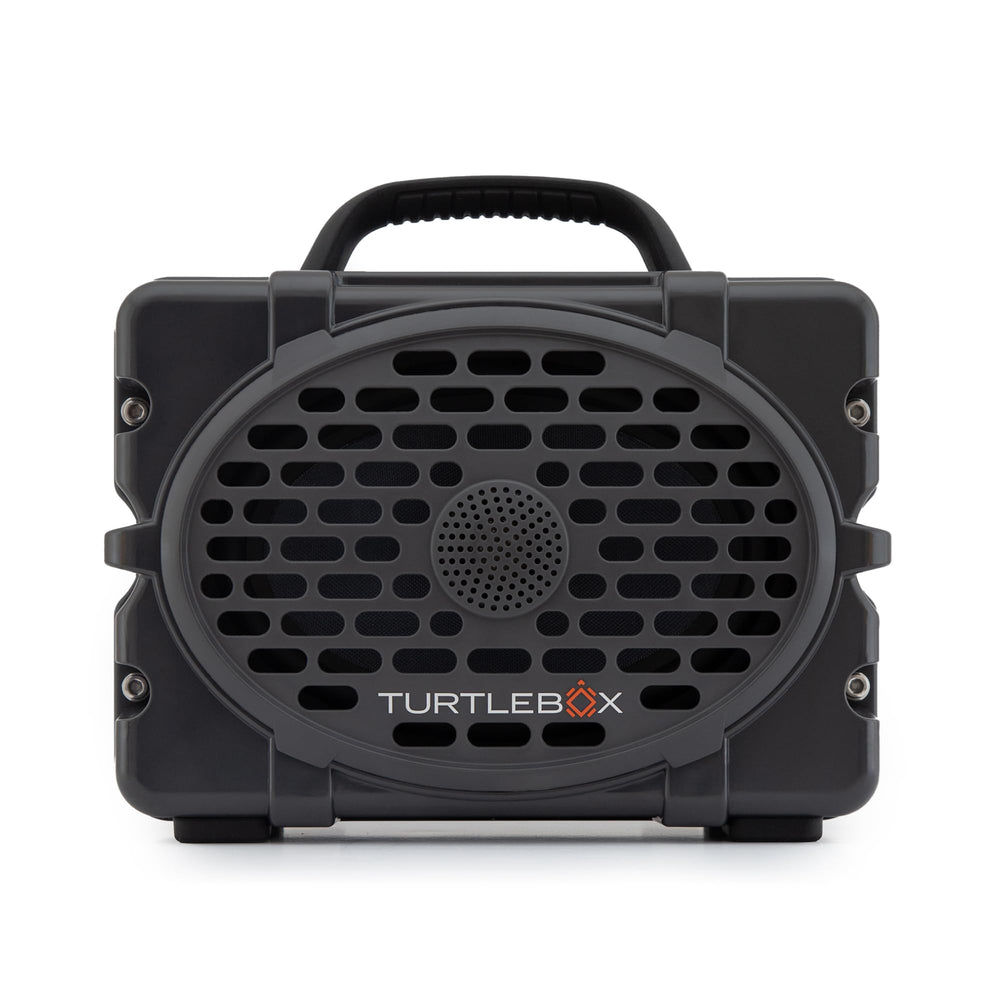 Turtlebox Original Gen 3 front view for outdoor use with ultra-loud sound on the go