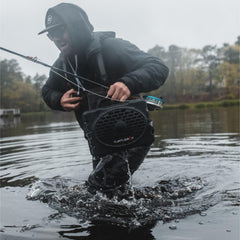 Turtlebox Original Gen 3 side view highlighting rugged body for harsh environments and durability