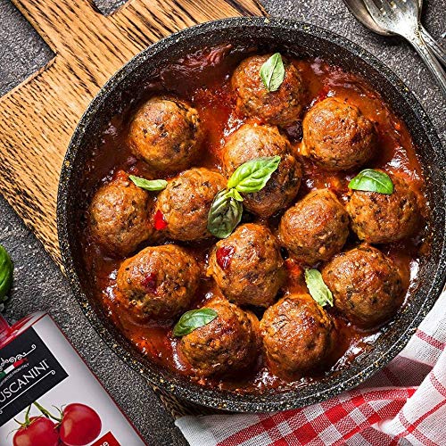 Tuscanini Tomato Sauce uses fresh Tuscan tomatoes for rich flavor.