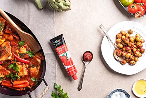 Tuscanini tube dispense action shows convenient squeeze for quick recipes