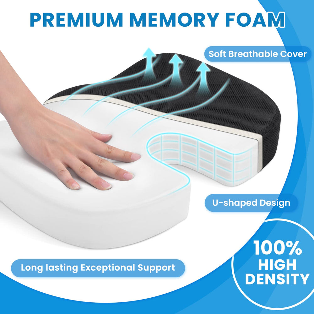 Removable breathable cover from TushGuard cushion for easy cleaning