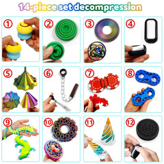 TUTHKOTH gyro spinner 3D fidget delivers smooth spins for calm focus.