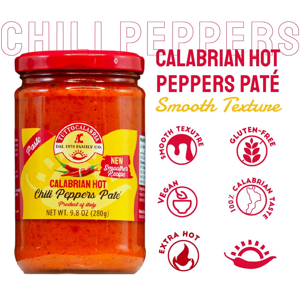 TUTTOCALABRIA Chili Pate delivers authentic Calabrian flavor with a refined finish.